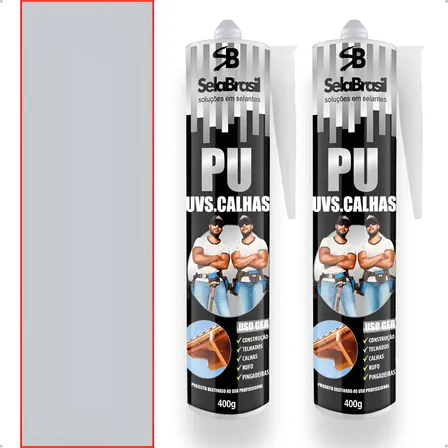 Pu40 Uvs Calhas Pingadeiras Cola Selante Veda Kit 2 Unid