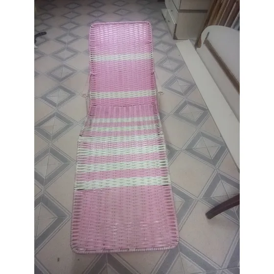 Silla De Extension Tejida De Mimbre