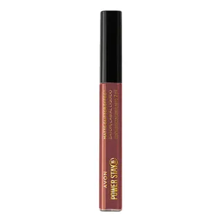 Batom Avon Líquido Matte Glitter Effect Power Stay Cor Nude Perola