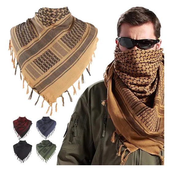 Shemagh Palestina Bufanda Árabe Desierto Balaclava Algodón