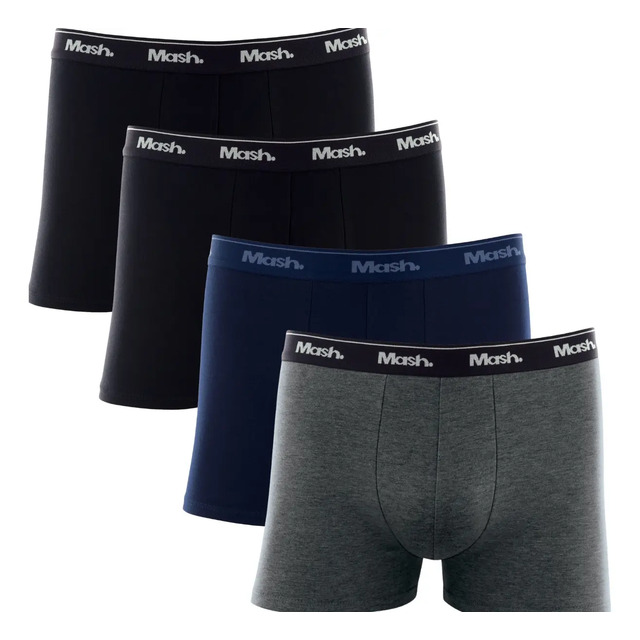 Kit 4 Cuecas Boxer Box Mash Algodão Cotton Original Kit 4 Cuecas Boxer Box Mash Algodão Cotton Original