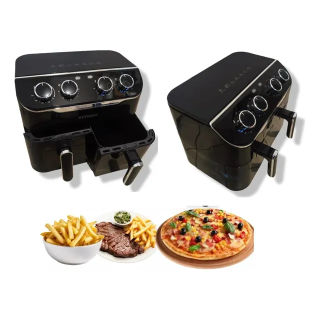 Freidora De Aire Doble 5+5 Litros Air Fryer Sin Aceite 2200w