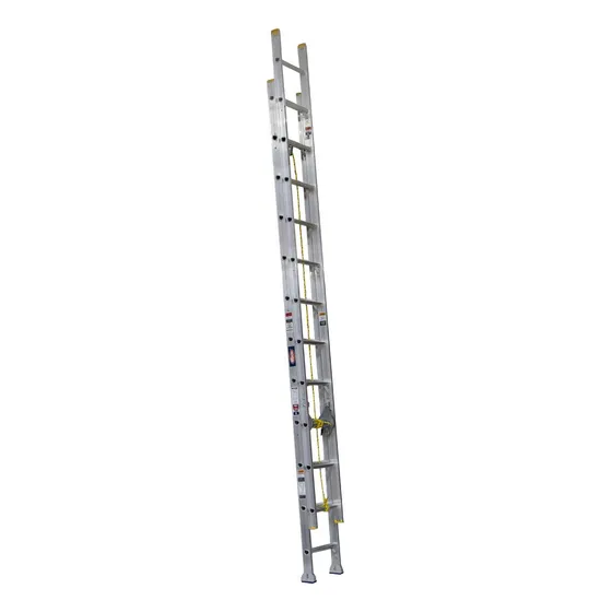 Escalera De Extensión Aluminio 24 Escalones 7.3m Akron 82-02 Color Plateado