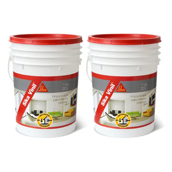 Pintura Interior Super Lavable Sika Vinil - Combo 20+20 Lt