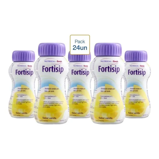 Fortisip Suplemento Nutricional Sabor Vainilla 200ml X 24 Unidades