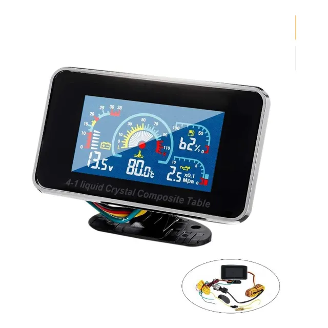 Reloj Temperatura Indicador Volt Presion Aceite Jdm Racing