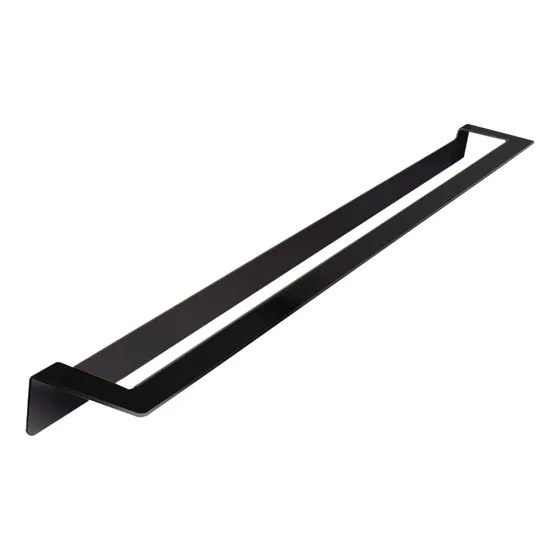 Toallero Barra Negro Slim Black Fundicion Pacifico Fp