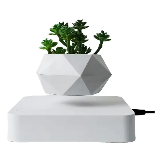 Maceta Flotante Matero Magnetico Levitacion Para Planta