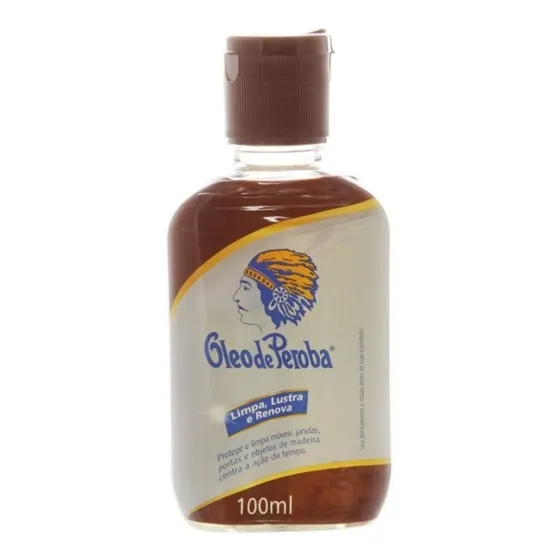 Óleo Peroba King 100ml Tradicional Limpa Lustra Madeira