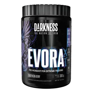 Pre Treino Evora Xt Darkness Neon Berry Pote 300g Sem Sabor