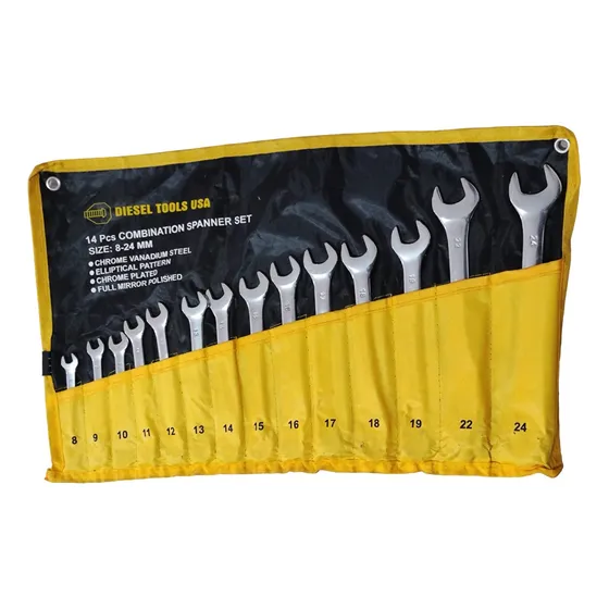 Kit Llaves Mixtas Milímetros Taller Mecánica Funda Portátil