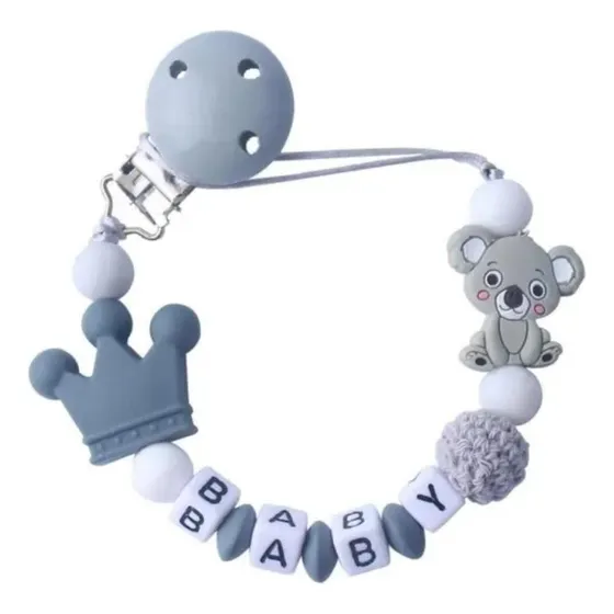 Soporte Cadena Para Chupete Silicona Chupetero Koala Bebé
