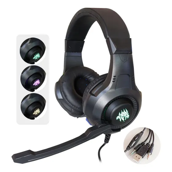 Audífono Gamer Con Micrófono, Cancelación De Ruido Hurricane
