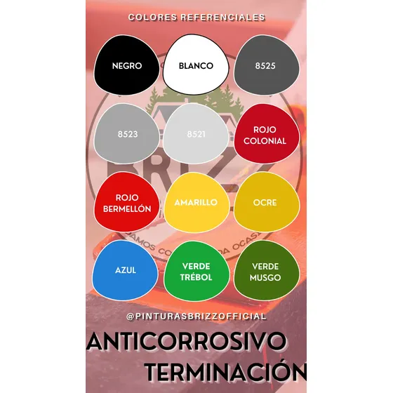 Pintura Anticorrosivo Terminación Brizz - Tineta