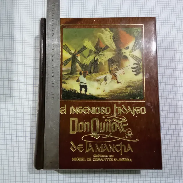 Don Quijote Fernández Editores Tapas De Madera Excelente Est