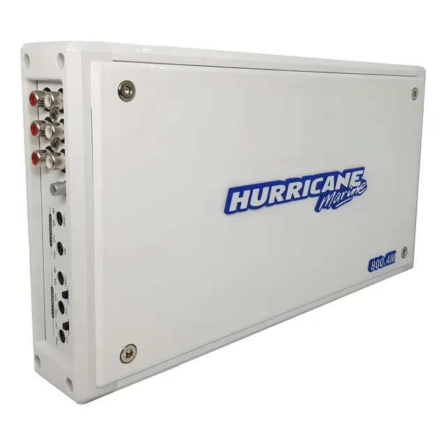 Módulo Amplificador Marine 800.4m 800w 4 Canais - Hurricane Cor Branco