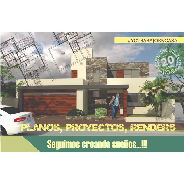 Planos Proyecto Y Anteproyecto De Casas Croquis 3d