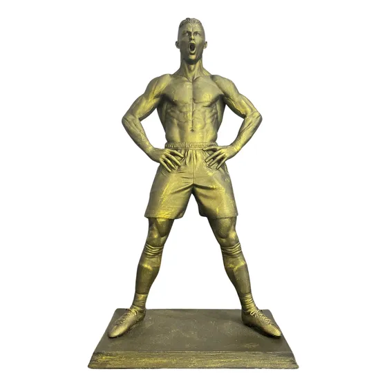 Cristiano Ronaldo Cr7 - Action Figure 23 Cm Dourado