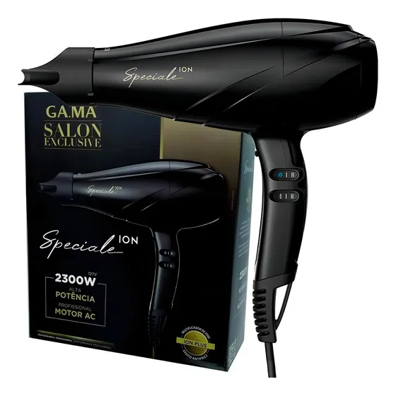 Secador Ga.ma Italy Se Speciale Ultra Ion Negro 220v Negro