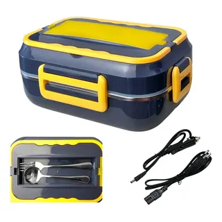 Marmita Elétrica Veicular 12v/127/220v Aquecedor De Alimentos Cor Preto E Amarelo 127/220v Marmita Elétrica Veicular 12v/127/220v Aquecedor De Alimentos Cor Preto E Amarelo 127/220v