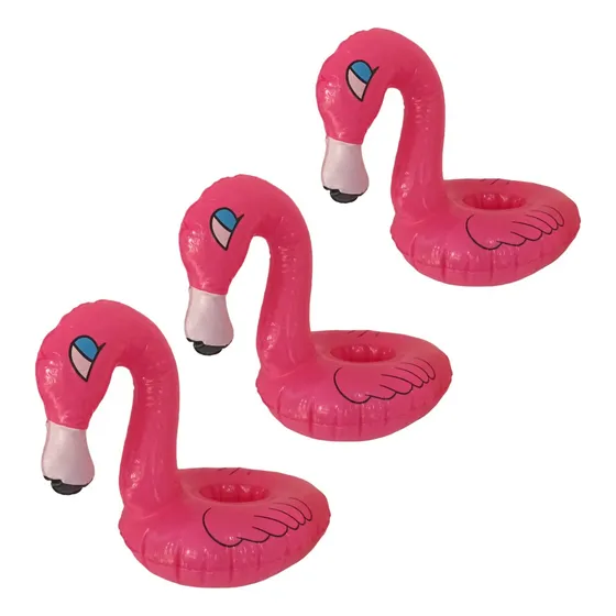 Set 3 Flotadores Inflable Posavasos Bebidas Piscina Verano