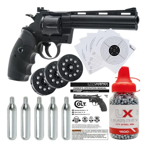 Marcadora Colt Python .357 Airsoft Co2 4.5mm Bbs Xchws C