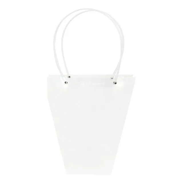 Bolsa Transparente Pvc Con Asa X 5 Uni 20x10x17 Cm Regalos