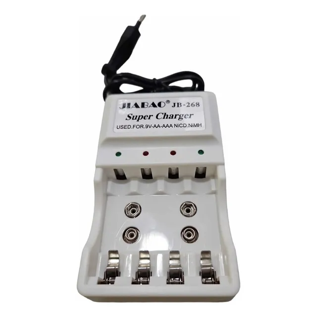 Cargador Jiabao Jb-268 Pilas Recargables Aa Aaaa Bateria 9v