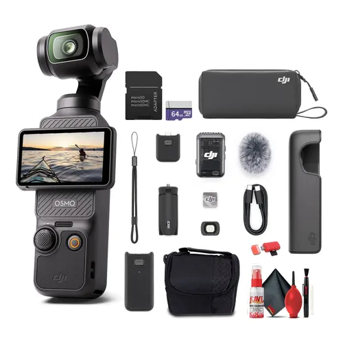 Câmera De Ação DJI Osmo Pocket 2 4K 64MP Estabilizador 8x Zoom