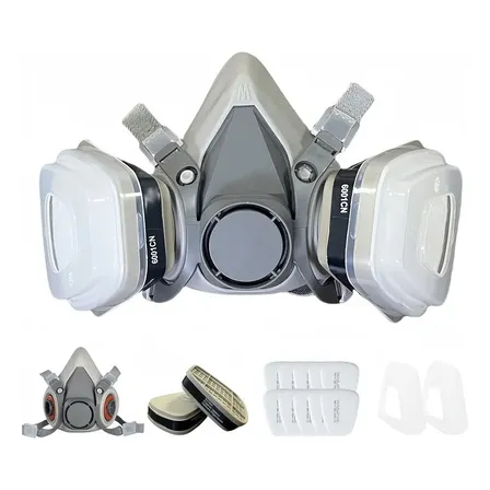 Respirador Semi Facial 6200 Com Filtros 5n11 N95 E Cartuchos 6001 Carvão Ativo Mascara Para Soldador Máscara Para... G