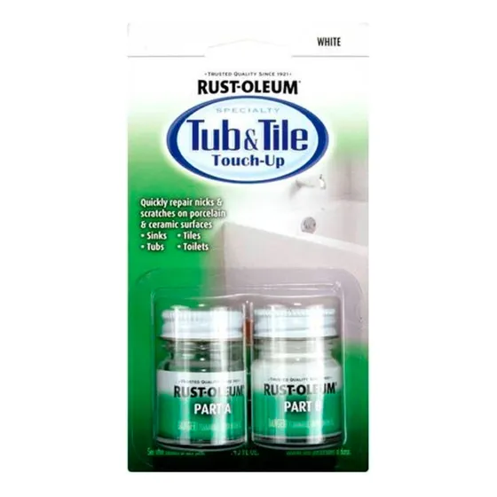 Rust-oleum Tub & Tile Retoque Para Bañeras Y Azulejos 13ml Acabado Brillante Color Blanco