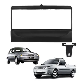Moldura Painel 1 Din Ford Fiesta E Courier 1996 A 2002 Preta Moldura Painel 1 Din Ford Fiesta E Courier 1996 A 2002 Preta