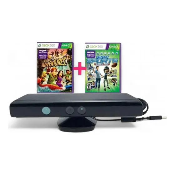 Sensor Kinect Xbox 360 + Jogos + Envio Rápido!!!