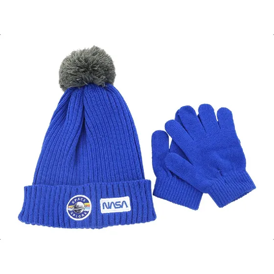 Kit Infantil Gorro Guantes Lana Niños Tejido Abrigado Frio