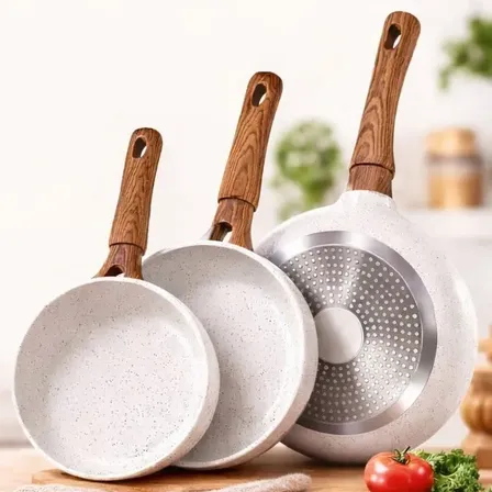 Frigideira Indução 24 Cm Cerâmica Não Gruda Nada Branco