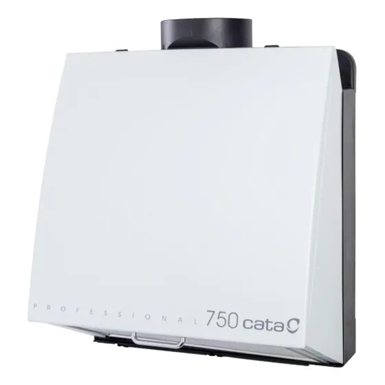 Extractor Campana De Aire Para Cocina Profesional 750 Cata Color Blanco