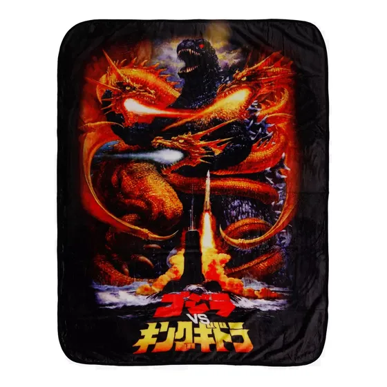 Frazada Cobija Godzilla King Ghidora Kaiju Original Hottopic