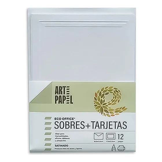 Sobre Fino + Tarjeta Lord Majestic Marble White Paquete 12