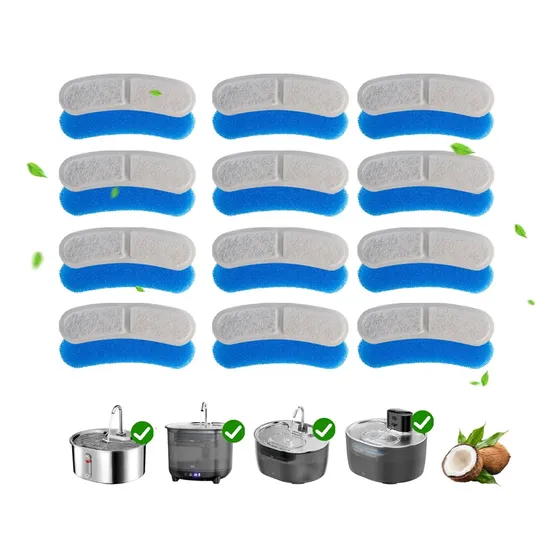 12 Filtros De Reposição Fonte Água Pets 3,2 L