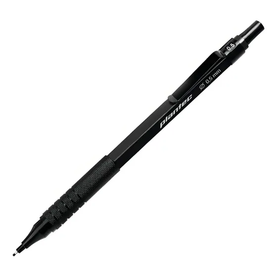 Portaminas Plantec Lanzaminas Linea Metalica Profesional Color Negro
