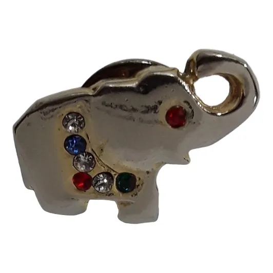 Prendedor Ó Pin De Elefante Con Pedreria *