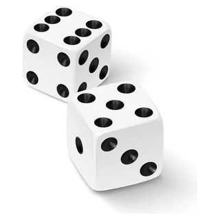 Dados Blancos Puntos Negros 6 Caras 100 Unidades 15mm Dados Blancos Puntos Negros 6 Caras 100 Unidades 15mm