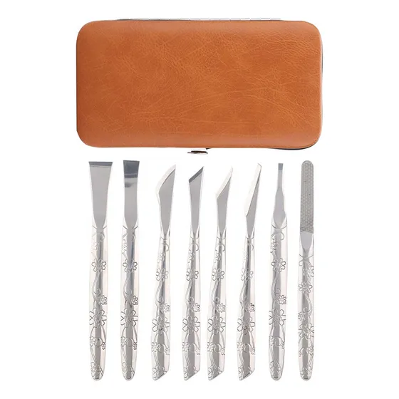8pcs Kit Para Pedicure Manicura Para Sacar Uñas Encarnadas