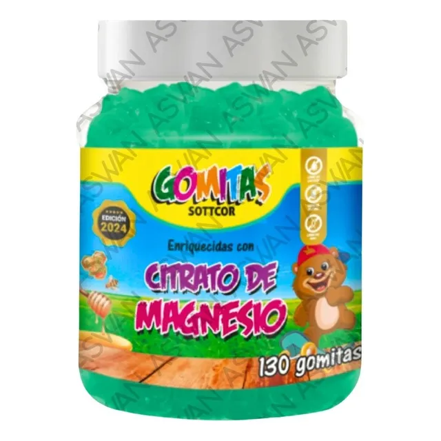 Gomitas De Citrato De Magnesio Para Niños 130 Unds Sottcor