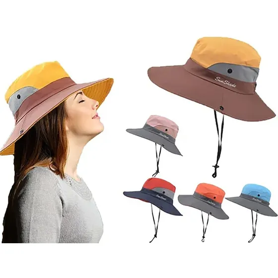 Sombreros De Pesca De Sol, Gorra De Boonía Ligera Unisexo
