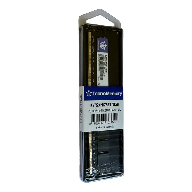 Memoria Ram Tecnomemory Pc Ddr4 8gb 2400mhz Kvr24n17s8t/8gb