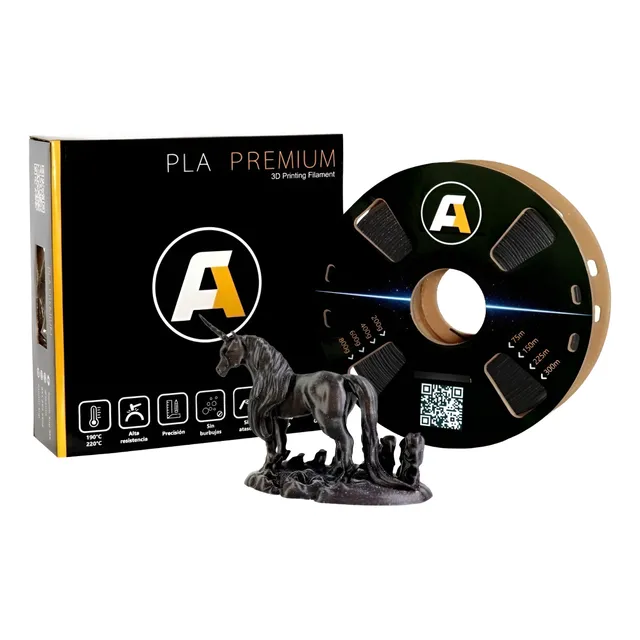 Filamento 3d 1kg Glitter Galaxy Negro Pla Premium Faomic