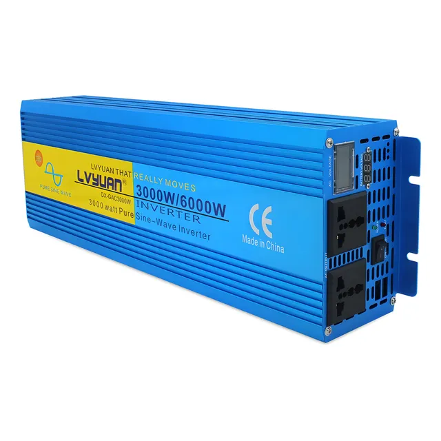 Inversor De Voltaje 3000w / 6000w Onda Pura 12v O 24v 220v