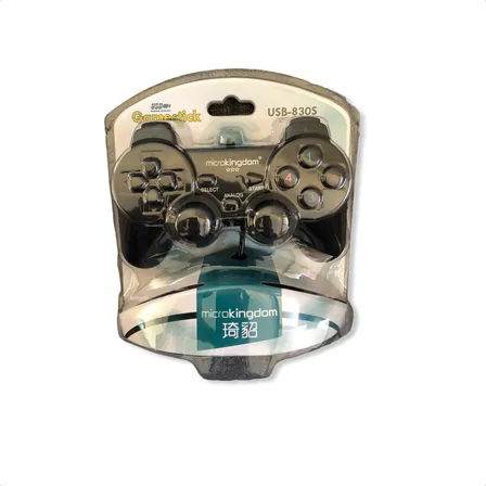 Pack 2 Joystick Pc/usb 2.0 Analogo Negro
