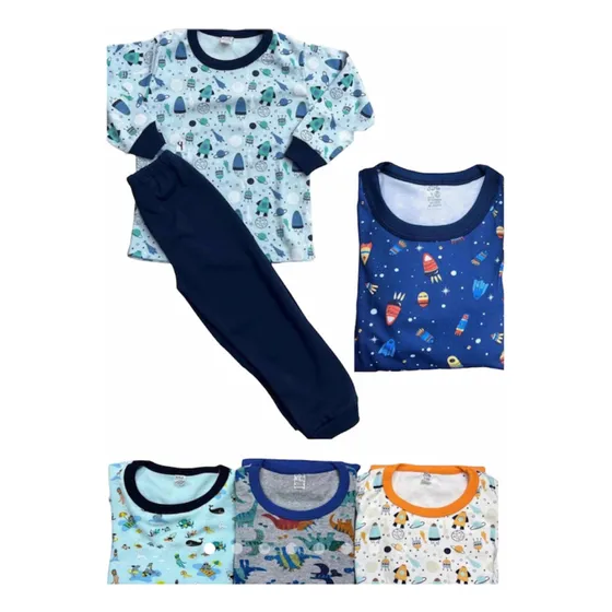 Pijama Invierno Varón 4 Al 16 Interlock